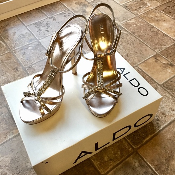 Aldo Shoes - Gold Aldo heels